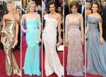 celebrities hair and makeup dresses