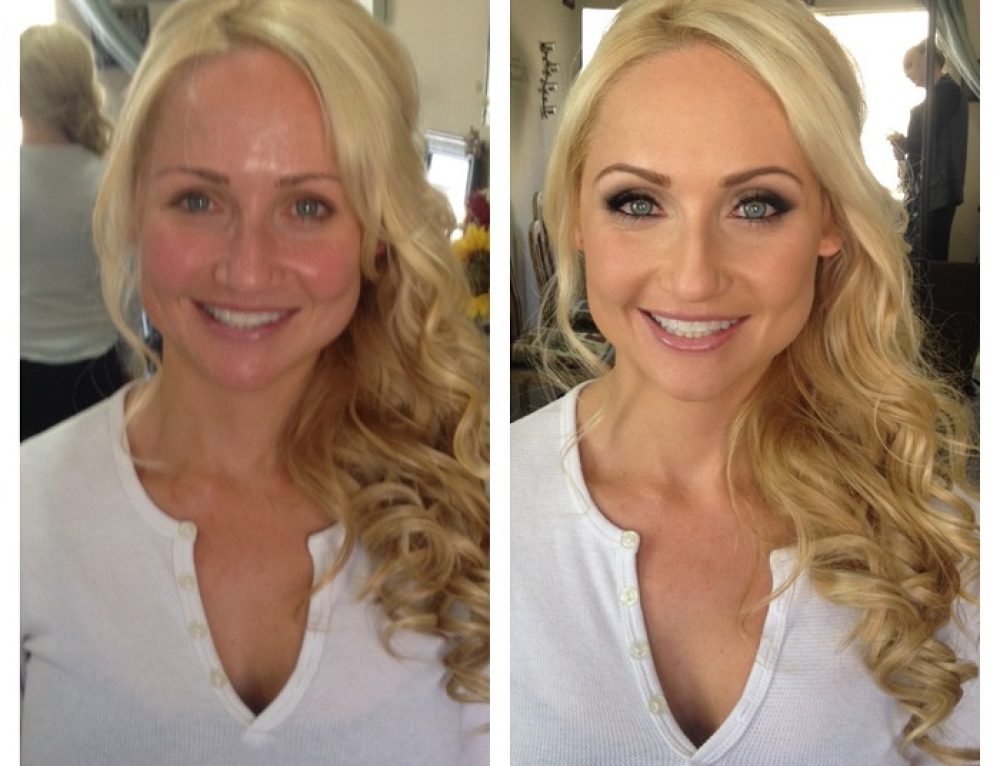 Brunette Before And After Makeup And Hair Makeup Artist