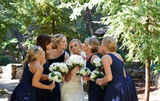 Jessica and Bridesmaids Westlake Village Inn Wedding