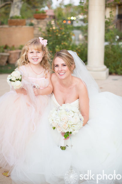 Bride and Flower Girl